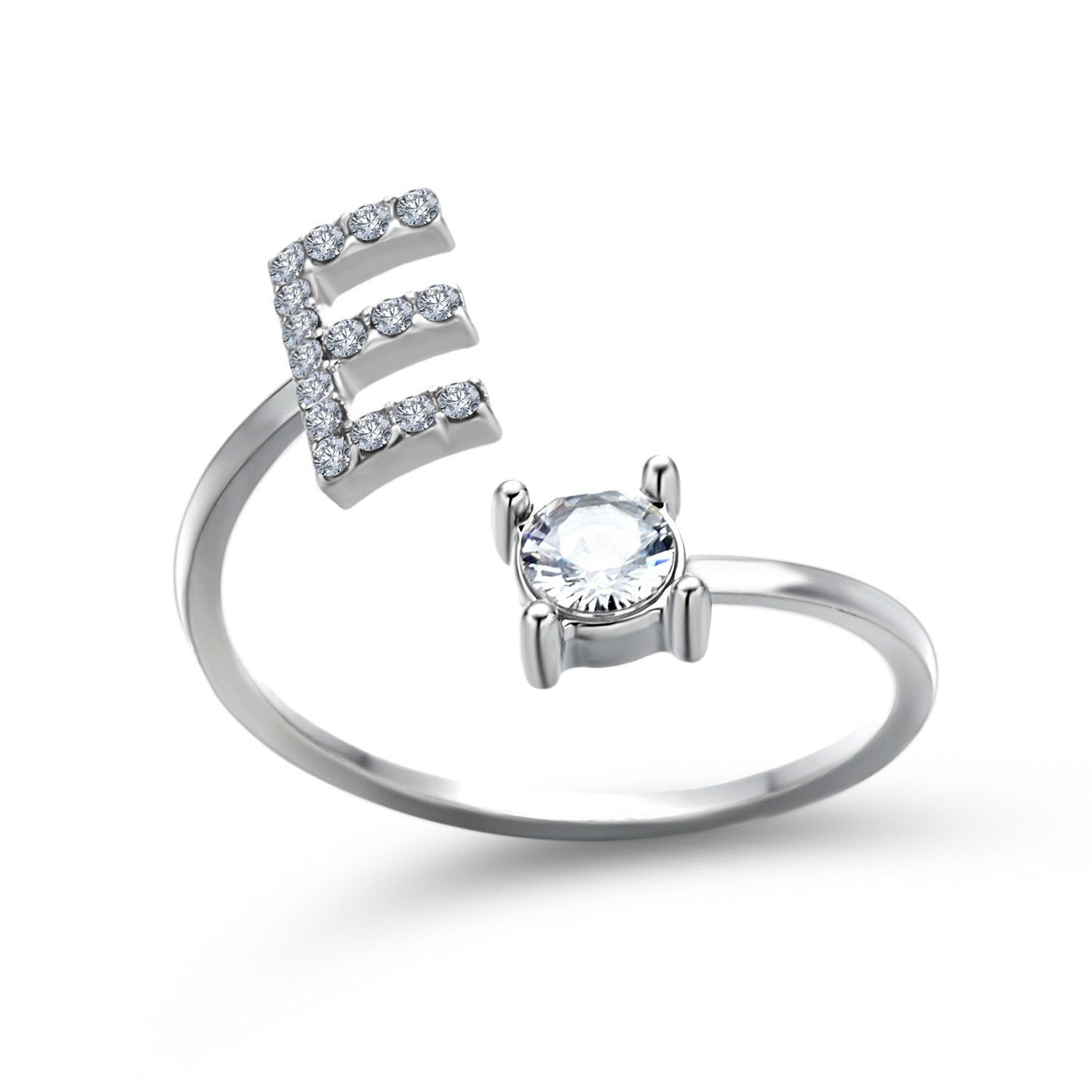 Anillo Ajustable con Letra Inicial — Joyería Fina Personalizada de Lujo