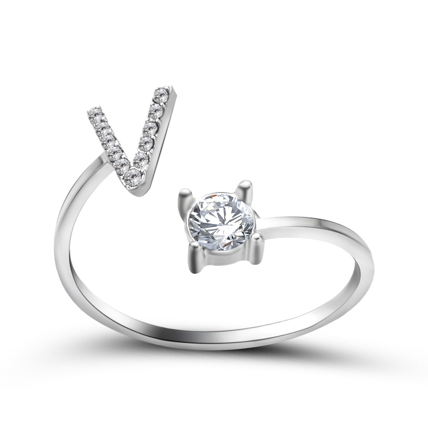 Anillo Ajustable con Letra Inicial — Joyería Fina Personalizada de Lujo