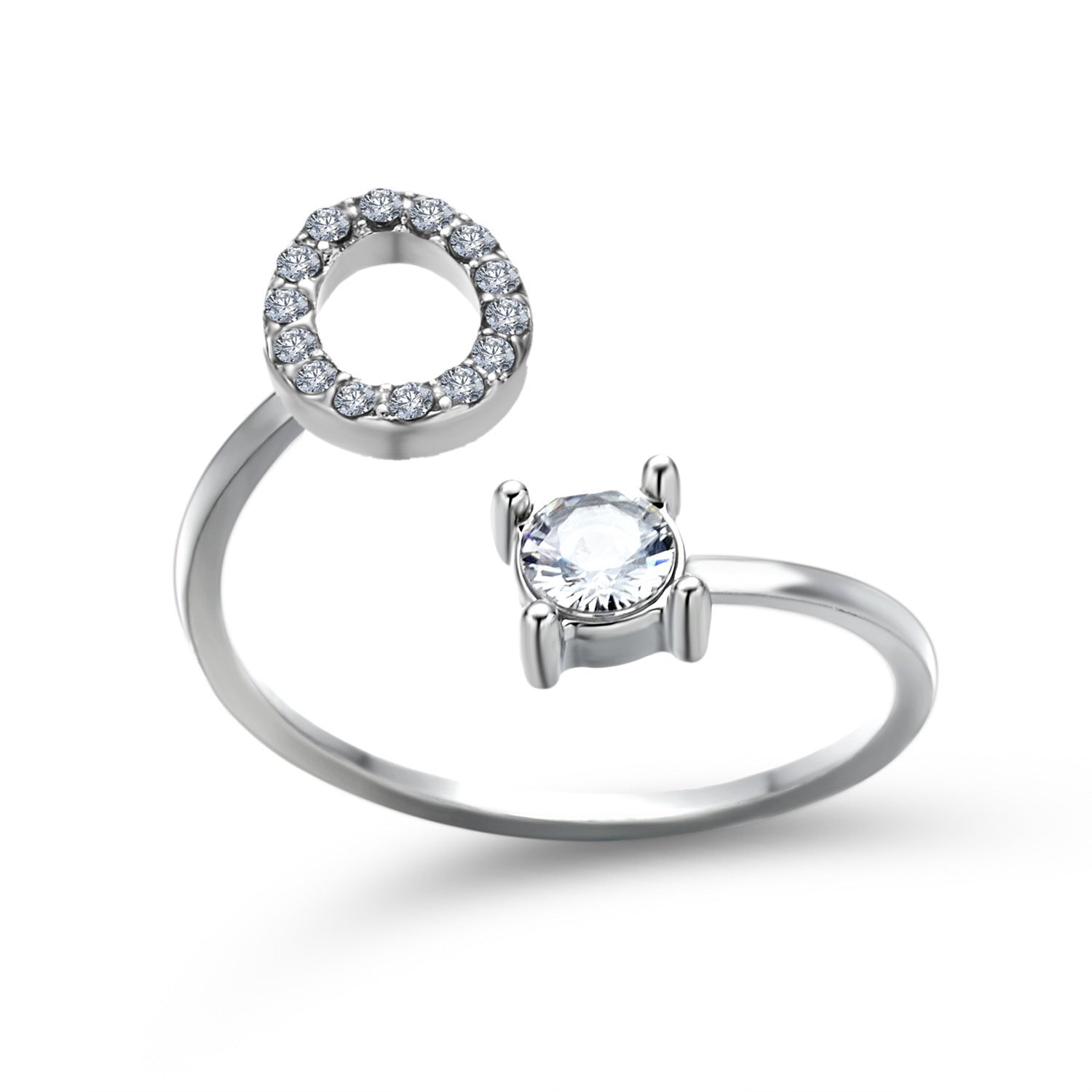 Anillo Ajustable con Letra Inicial — Joyería Fina Personalizada de Lujo