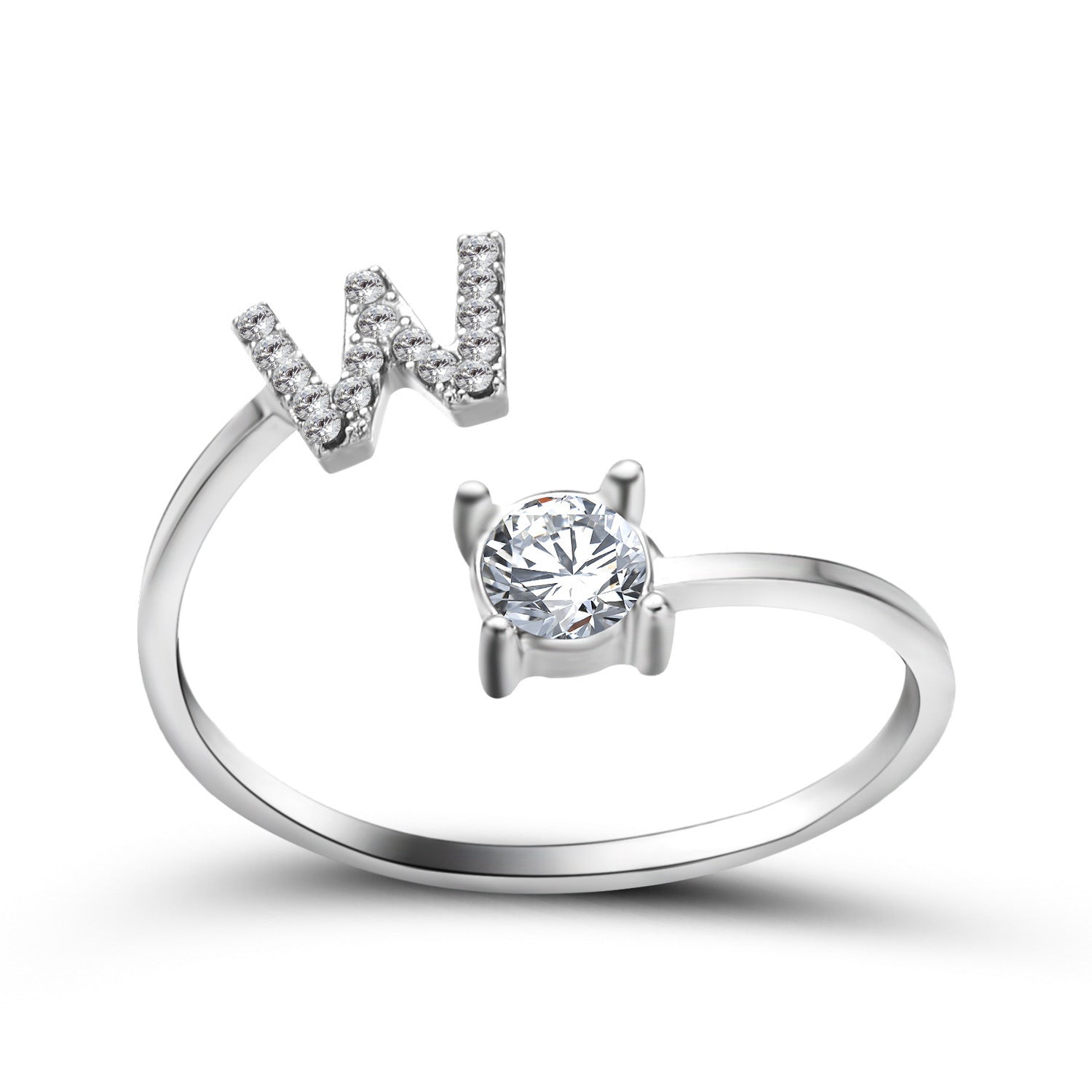 Anillo Ajustable con Letra Inicial — Joyería Fina Personalizada de Lujo
