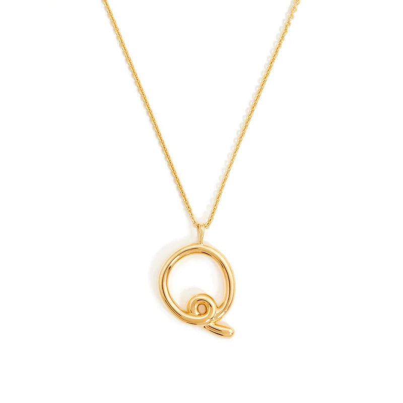 PrimeCrate™ Initial Necklace — 18K Gold Letter Pendant Collection PrimeCrate™ Initial Necklace — 18K Gold Letter Pendant Collection
