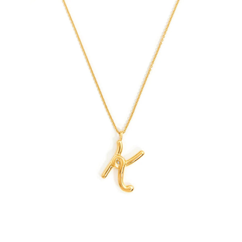 PrimeCrate™ Initial Necklace — 18K Gold Letter Pendant Collection PrimeCrate™ Initial Necklace — 18K Gold Letter Pendant Collection