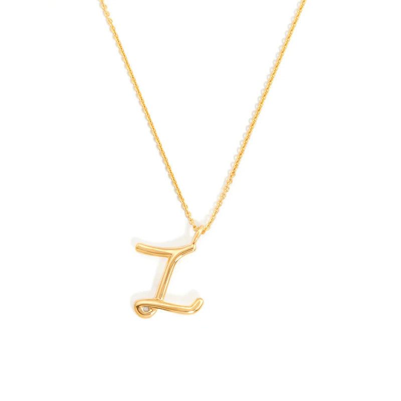PrimeCrate™ Initial Necklace — 18K Gold Letter Pendant Collection PrimeCrate™ Initial Necklace — 18K Gold Letter Pendant Collection