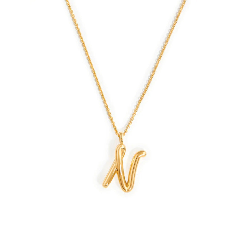 PrimeCrate™ Initial Necklace — 18K Gold Letter Pendant Collection PrimeCrate™ Initial Necklace — 18K Gold Letter Pendant Collection