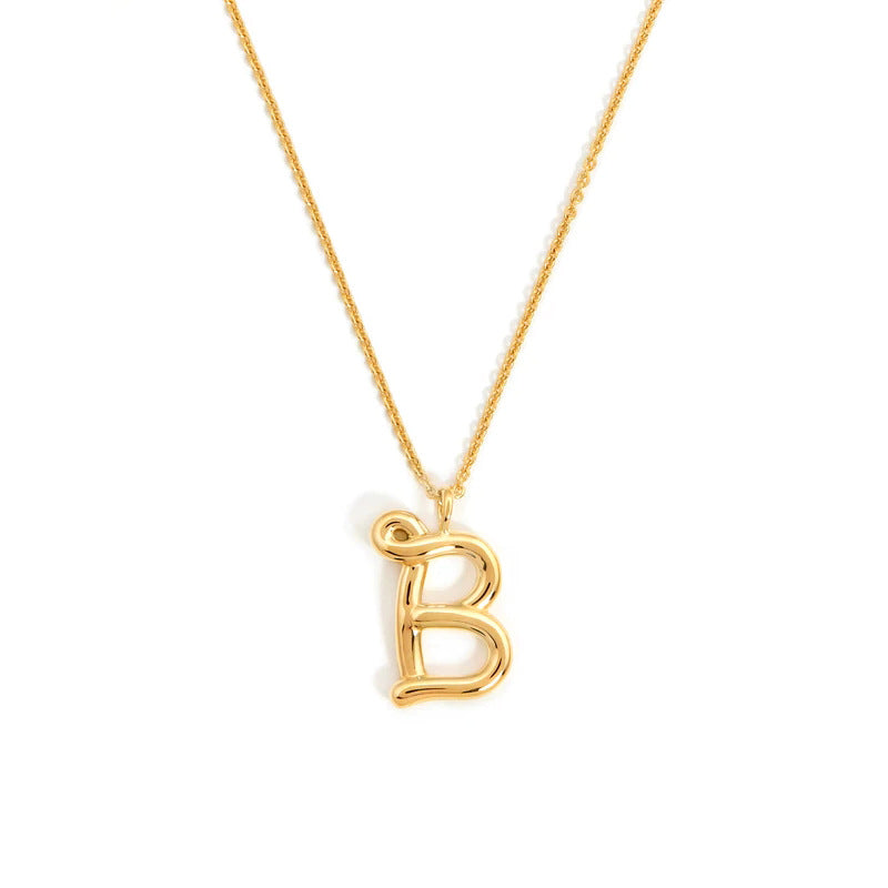 PrimeCrate™ Initial Necklace — 18K Gold Letter Pendant Collection PrimeCrate™ Initial Necklace — 18K Gold Letter Pendant Collection
