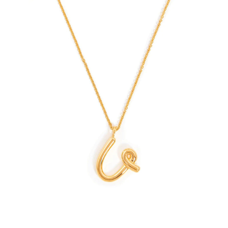 PrimeCrate™ Initial Necklace — 18K Gold Letter Pendant Collection PrimeCrate™ Initial Necklace — 18K Gold Letter Pendant Collection