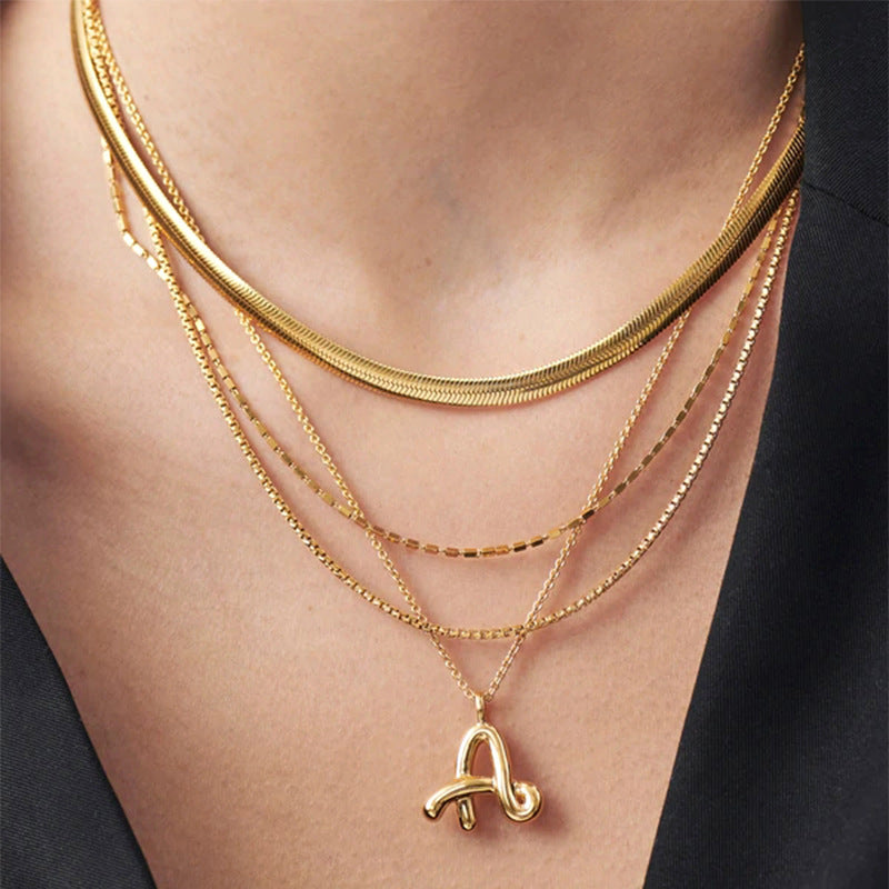 PrimeCrate™ Initial Necklace — 18K Gold Letter Pendant Collection PrimeCrate™ Initial Necklace — 18K Gold Letter Pendant Collection