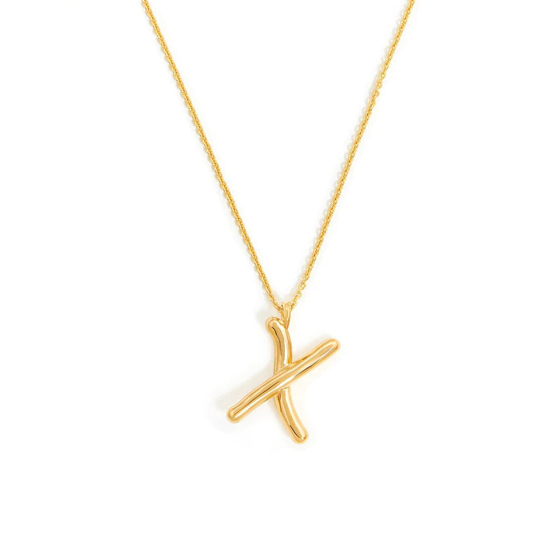 PrimeCrate™ Initial Necklace — 18K Gold Letter Pendant Collection PrimeCrate™ Initial Necklace — 18K Gold Letter Pendant Collection