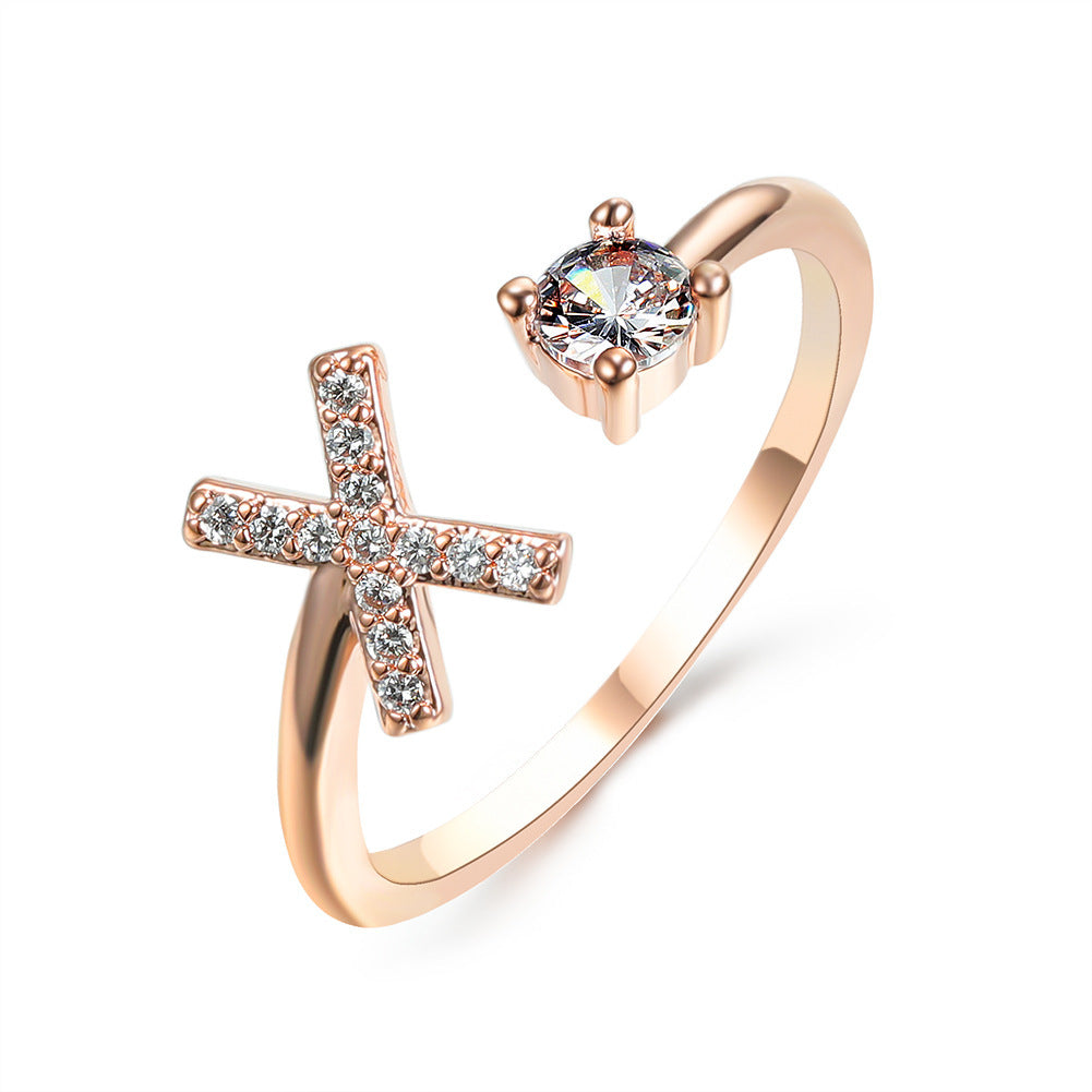 Anillo Ajustable con Letra Inicial — Joyería Fina Personalizada de Lujo