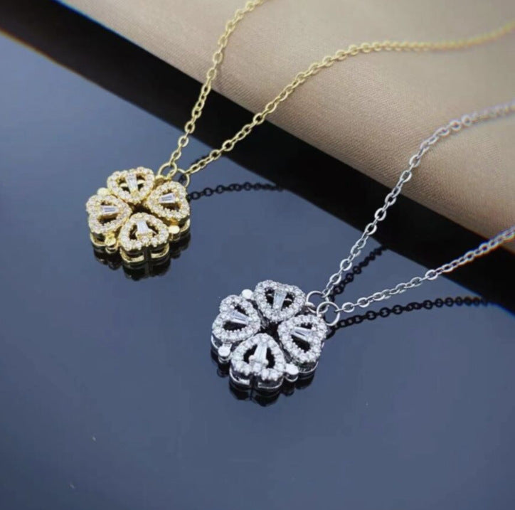 PrimeCrate™ Luxe Clover Necklace | 4 Hearts Luxury Collection 9c670e8deff9b67e5b0dee75d0155a30