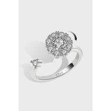 Adjustable S925 Sterling Silver Rotating Band