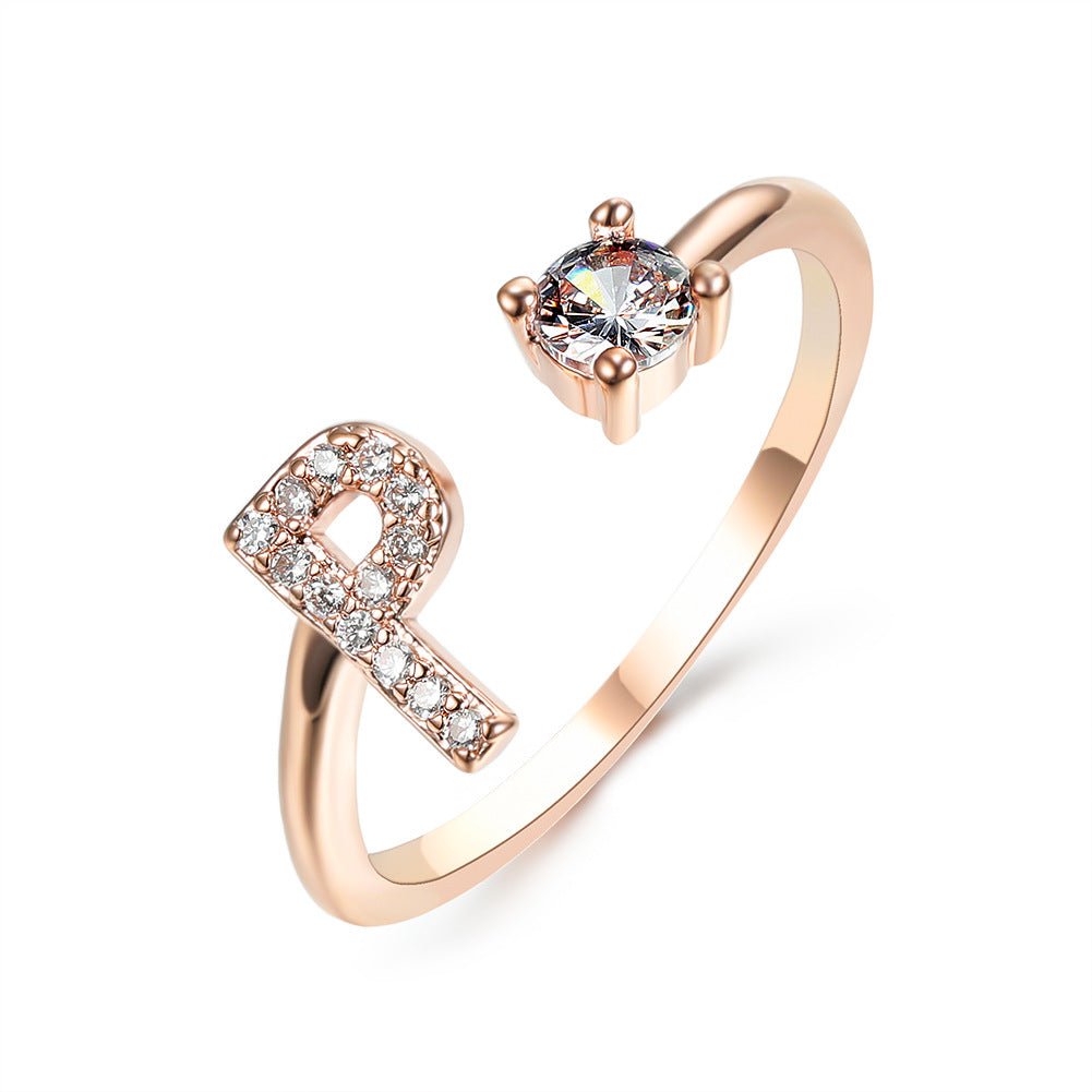 ✨ PrimeCrate™ Adjustable Initial Ring – Luxury A–Z Collection