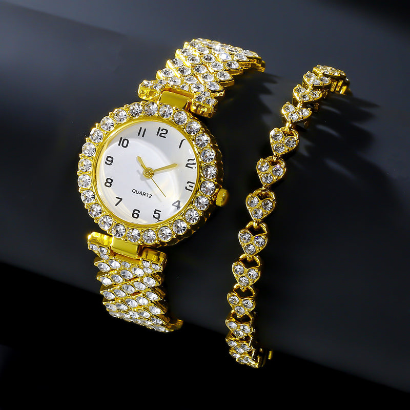 Set de Lujo Prime Crate™ – Reloj y Pulsera de Moda para Mujer