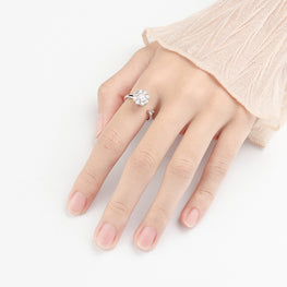Adjustable S925 Sterling Silver Rotating Band