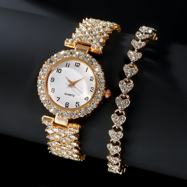 Set de Lujo Prime Crate™ – Reloj y Pulsera de Moda para Mujer